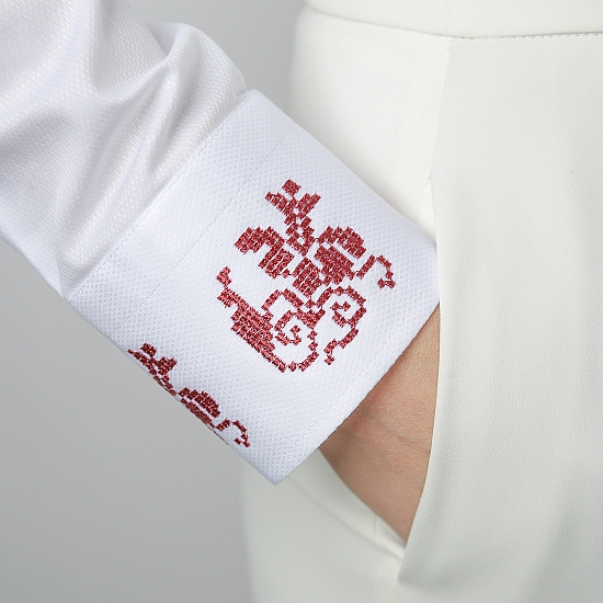 White shirt embroidered GRANDEUR 3